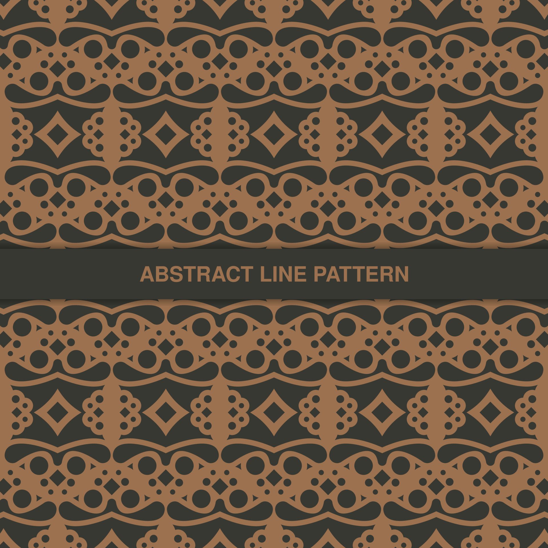 flat ornament line pattern design Free Vector