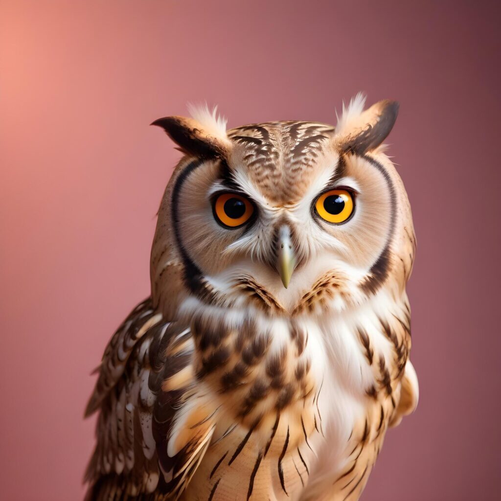 owl on lite background Stock Free