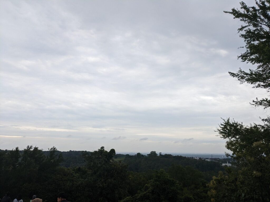 Landscape of hilltop with cloudy vibes when rain season. The photo is suitable to use for environment background, nature poster and nature content media. Stock Free