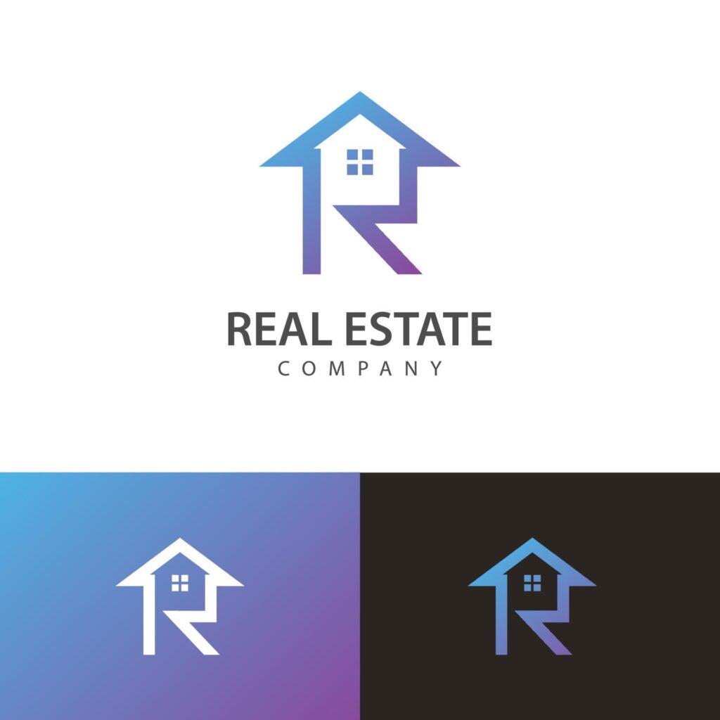 modern letter R P vector logo design for real estate, construction, home, real estate, building, property logo symbol Stock Free