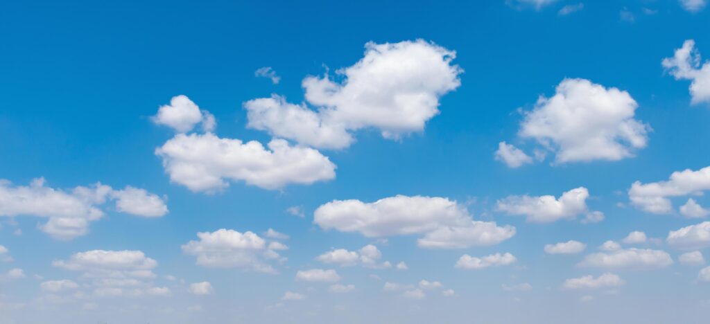 blue sky with white cloud background nature view Stock Free