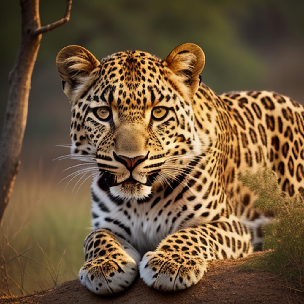 A leopard in the by @ai_generated