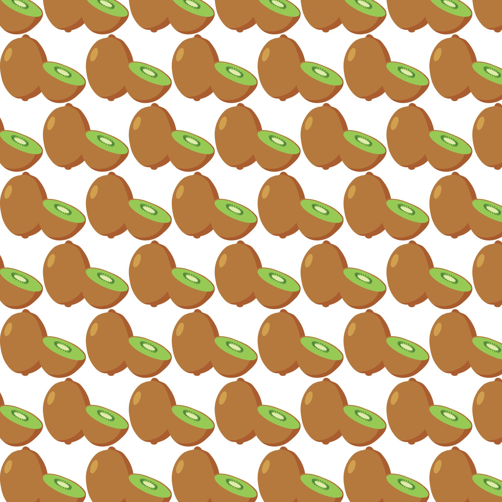 Pattern kiwi background Free Vector