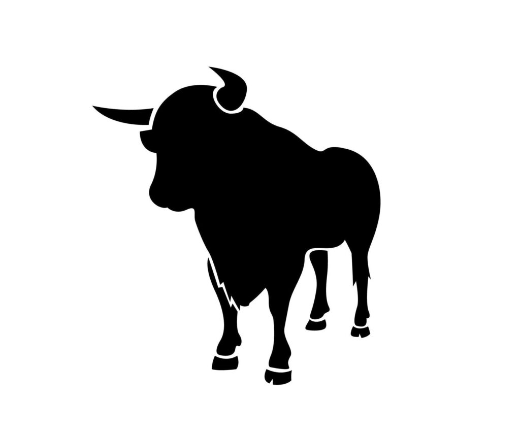 silhouettes of bull, design vector of bull, bull logo Stock Free and Free SVG