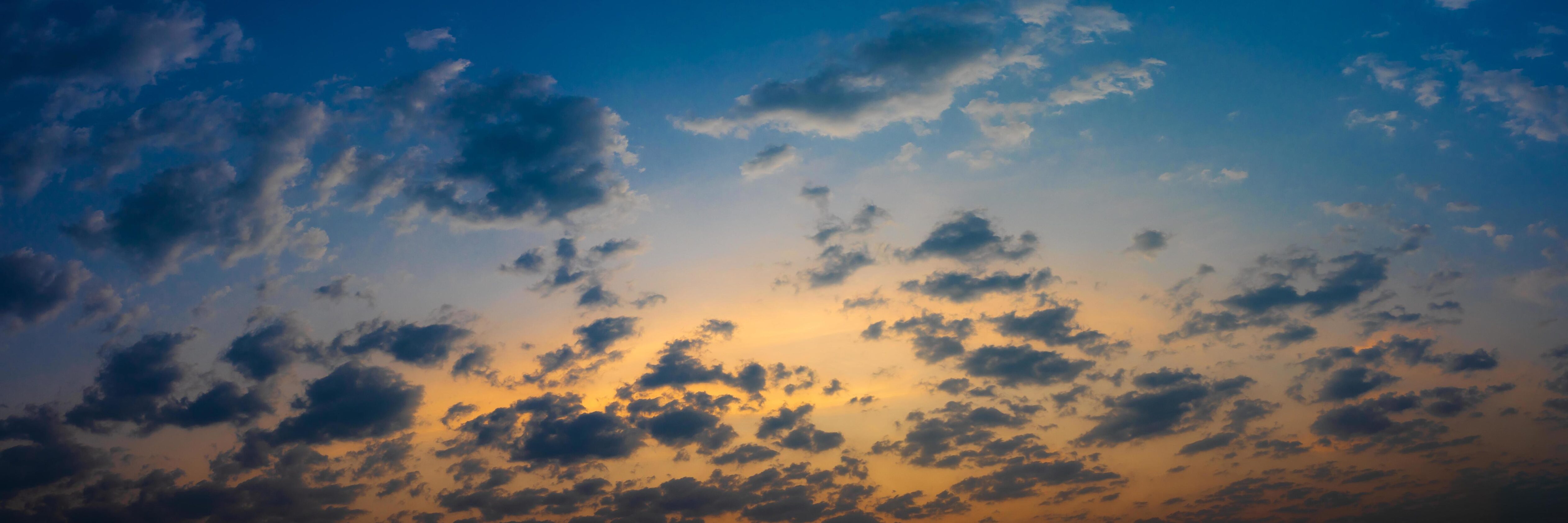 Beautiful blue sky and clouds natural background. Stock Free