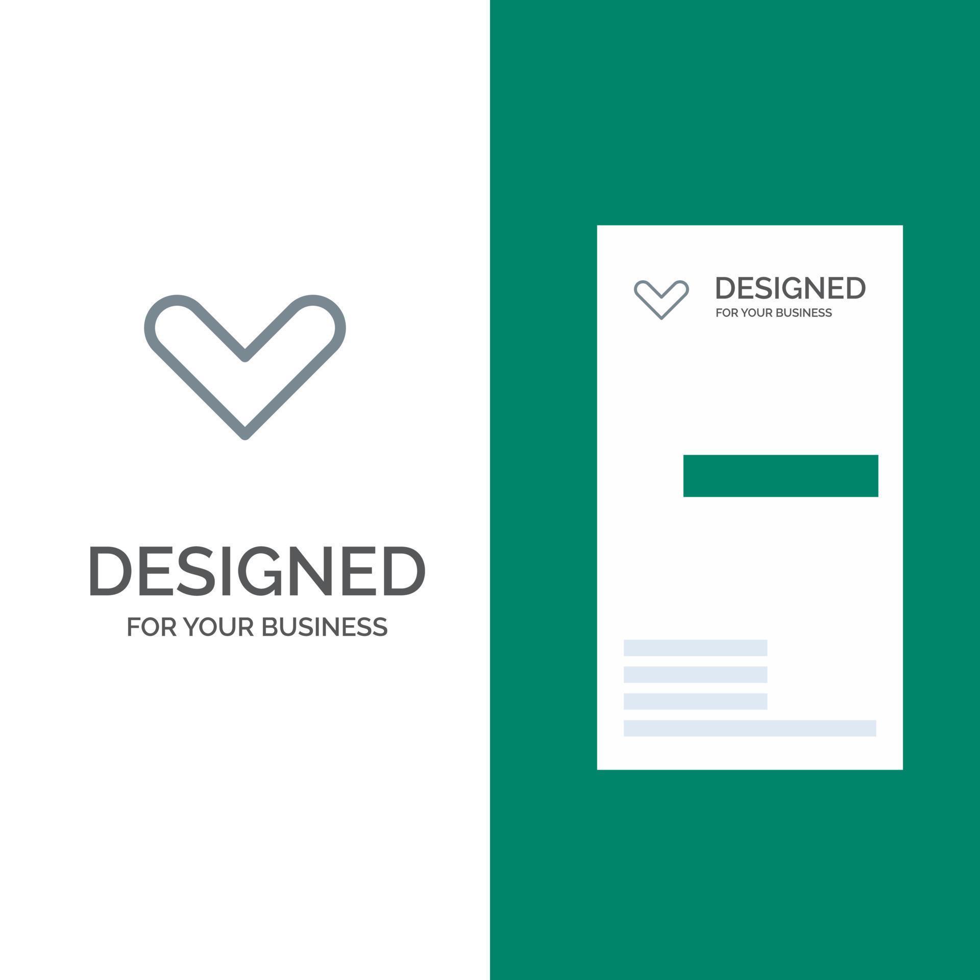 Arrow Arrows Direction Down Grey Logo Design and Business Card Template Stock Free