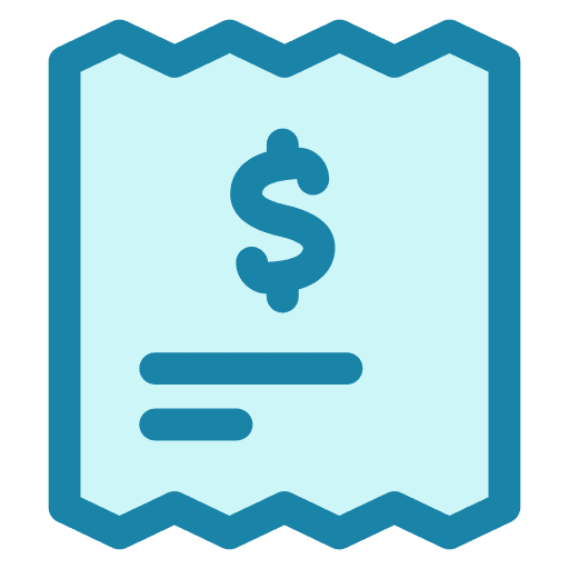 Invoice, bill, receipt icon