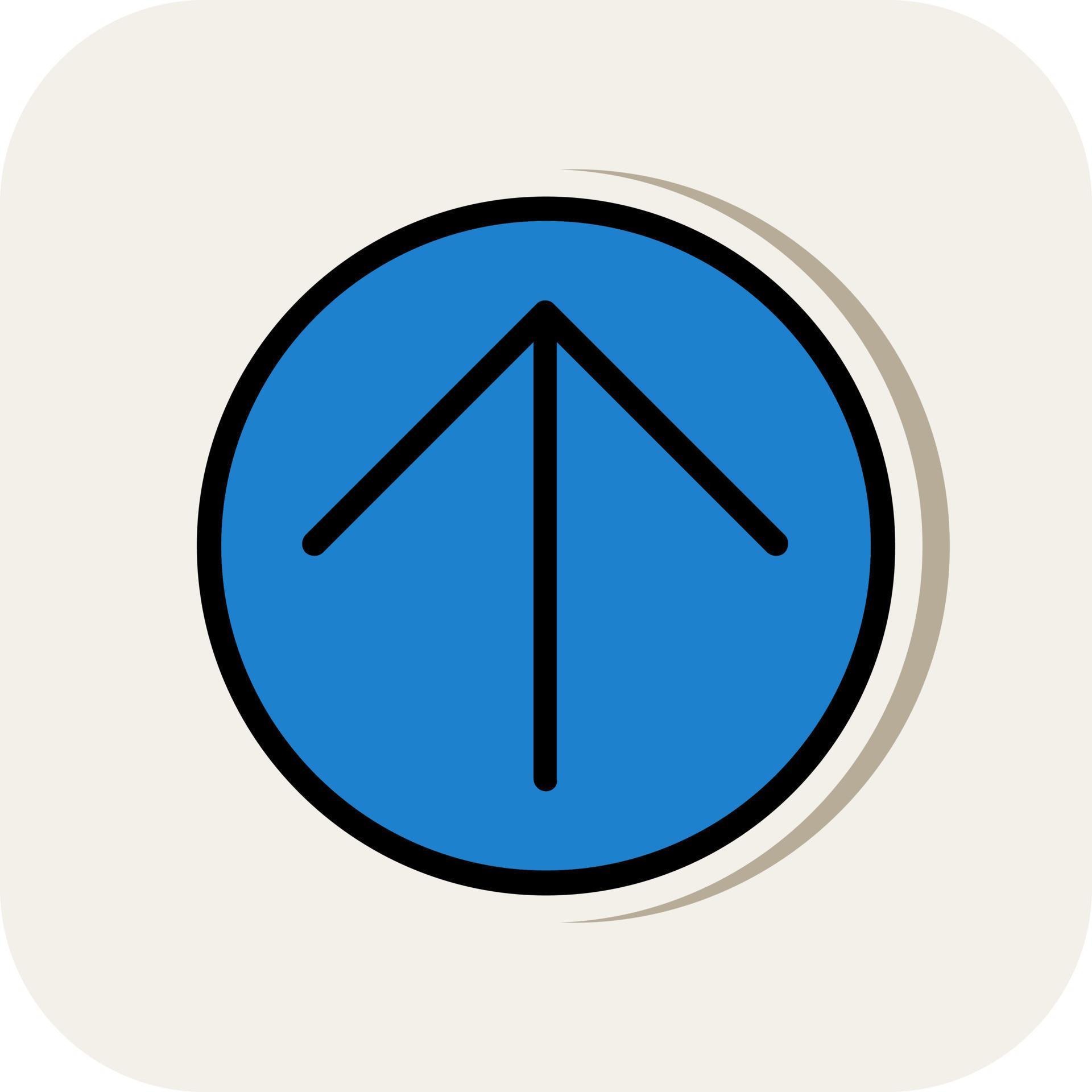 Arrow Circle Up Vector Icon Design Stock Free