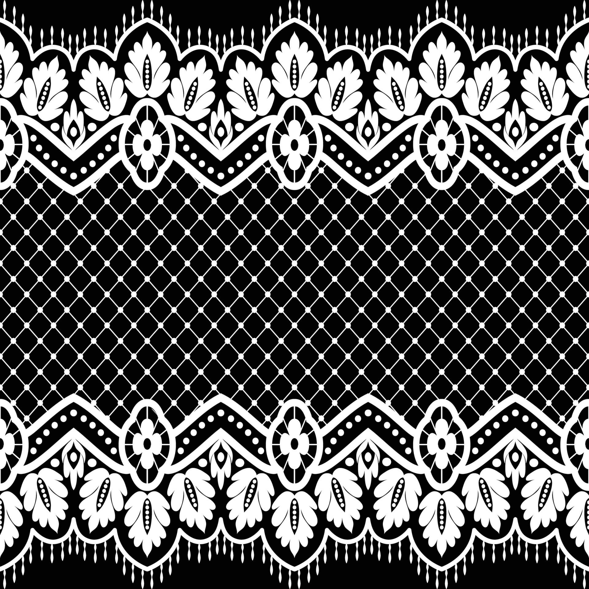 Lace seamless pattern Free Vector