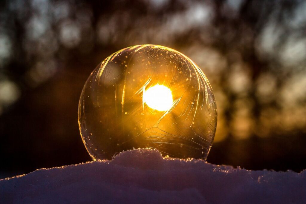 Light Bulb during Sunset Stock Free