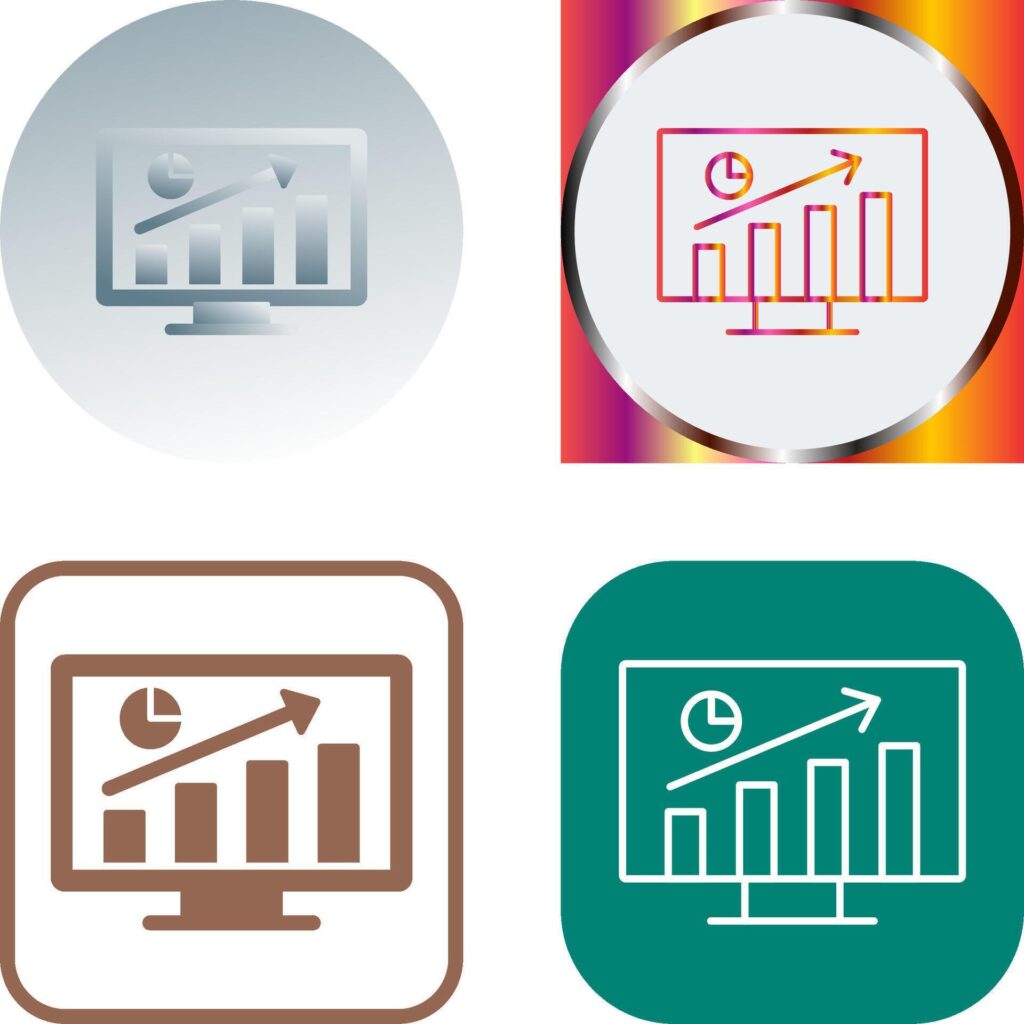 Statistics Icon Design Stock Free