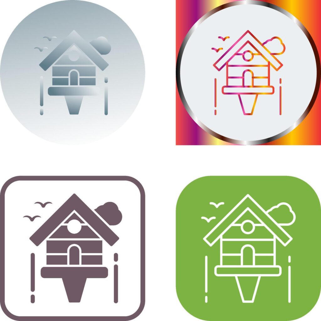 Birdhouse Icon Design Stock Free