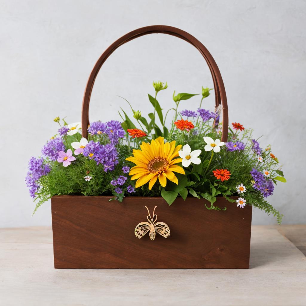 Flower box carrying a by @ai_generated