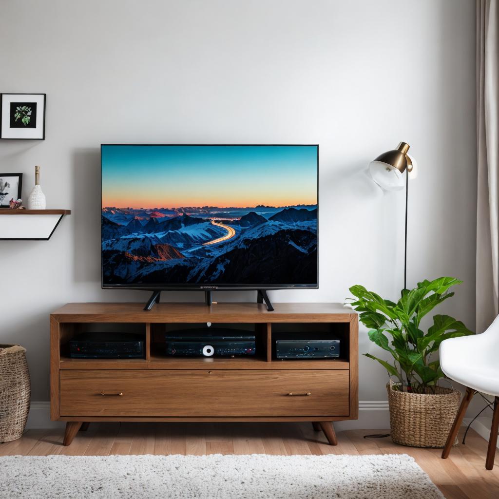 Elegant tv setup by by @ai_generated