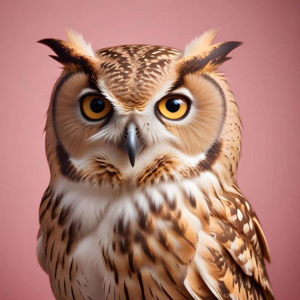 owl on lite background Stock Free