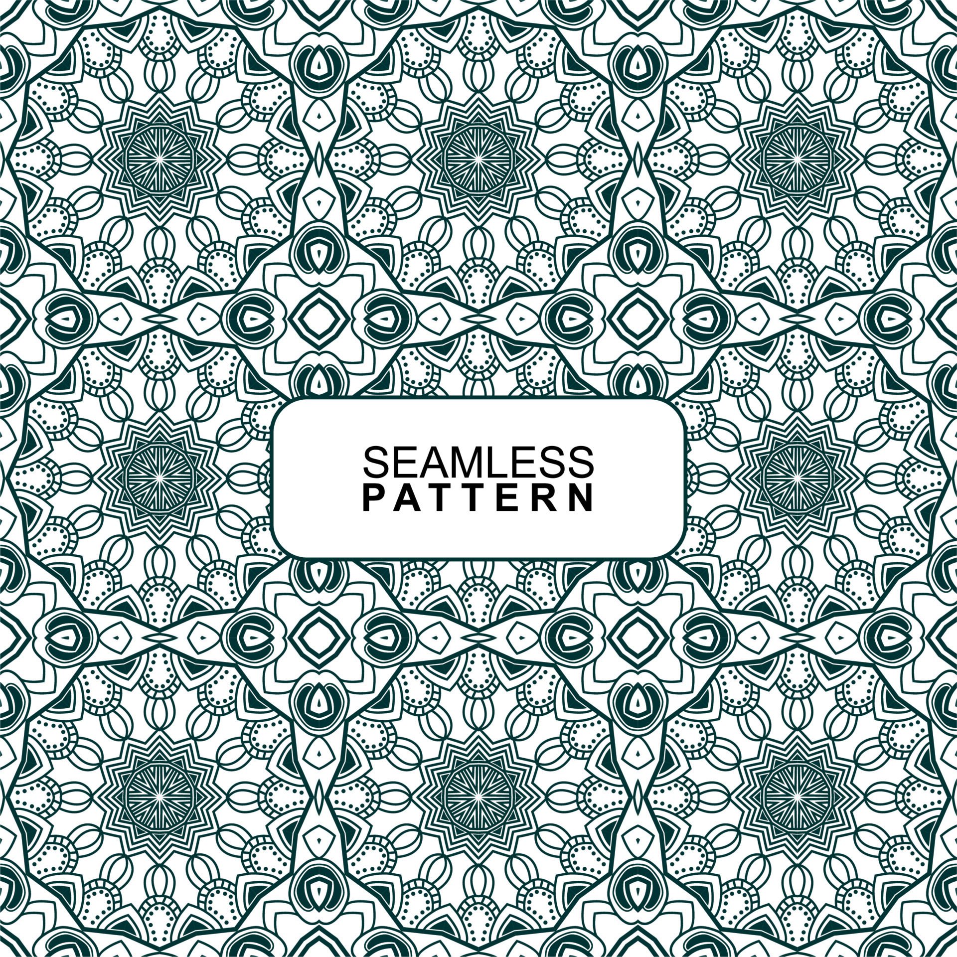 Seamless pattern. Vector Illustration, Mandala. Free Vector and Free SVG