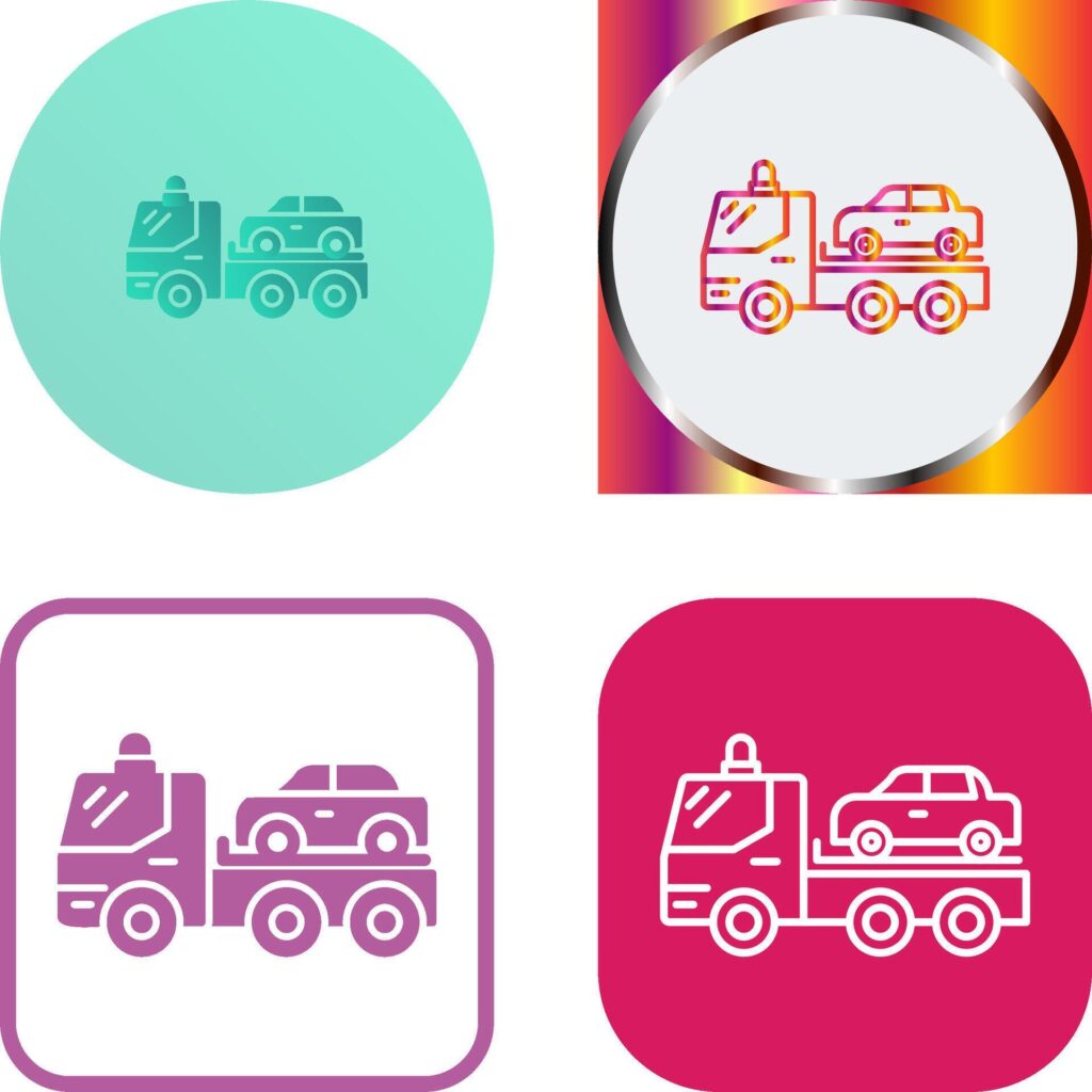 Tow Truck Icon Design Stock Free