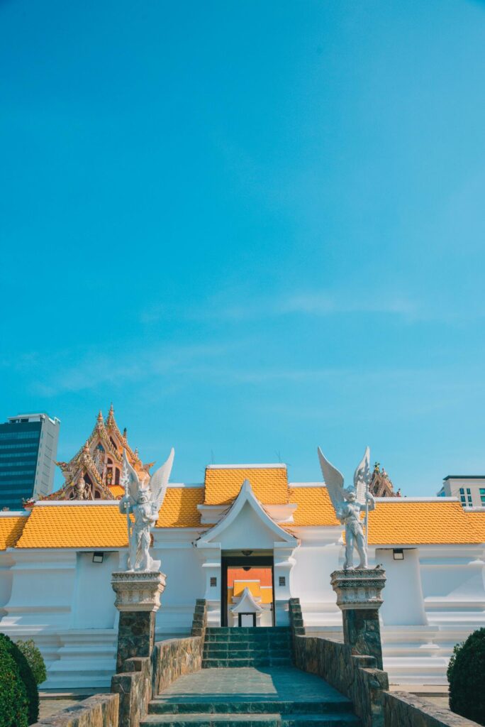 Bangkok, Thailand – FEBRUARY 17,2023 Beautiful Temple In Bangkok Or Wat Pariwas,Temple In Thailand. Stock Free