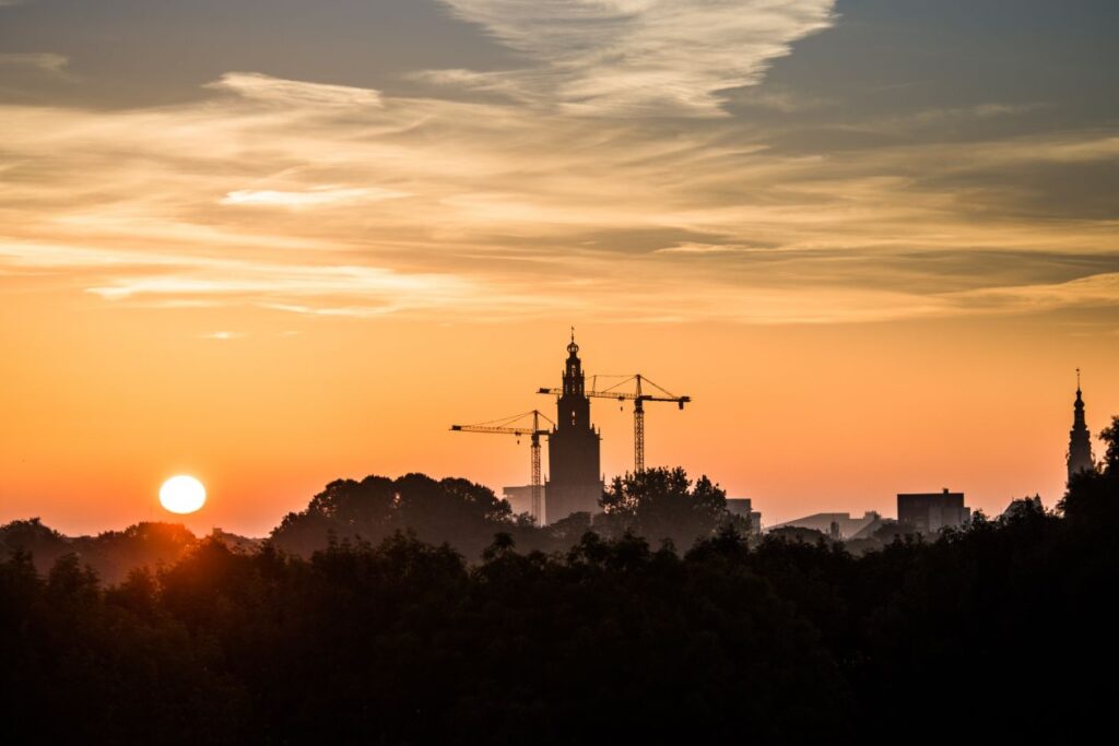 Groningen City Sunrise Stock Free