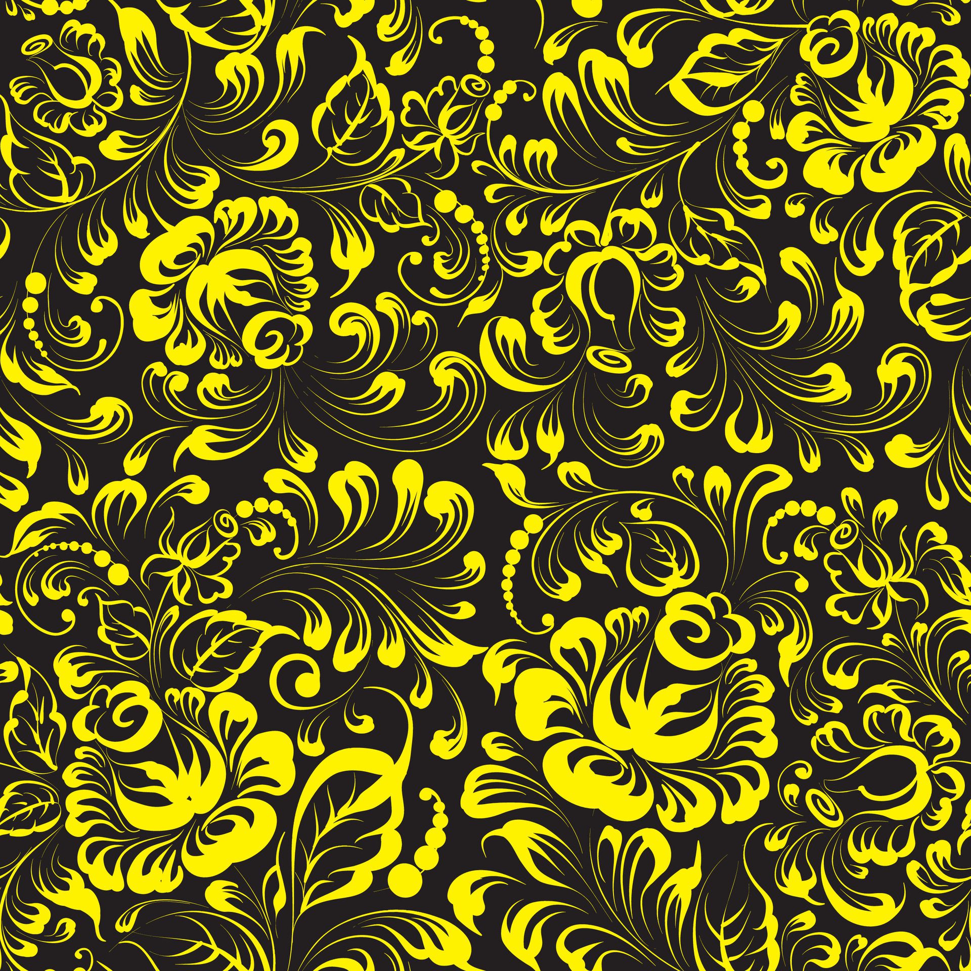 multi color floral design pattern Free Vector