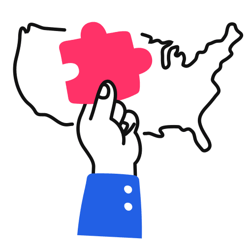 Election, usa, strategy illustration