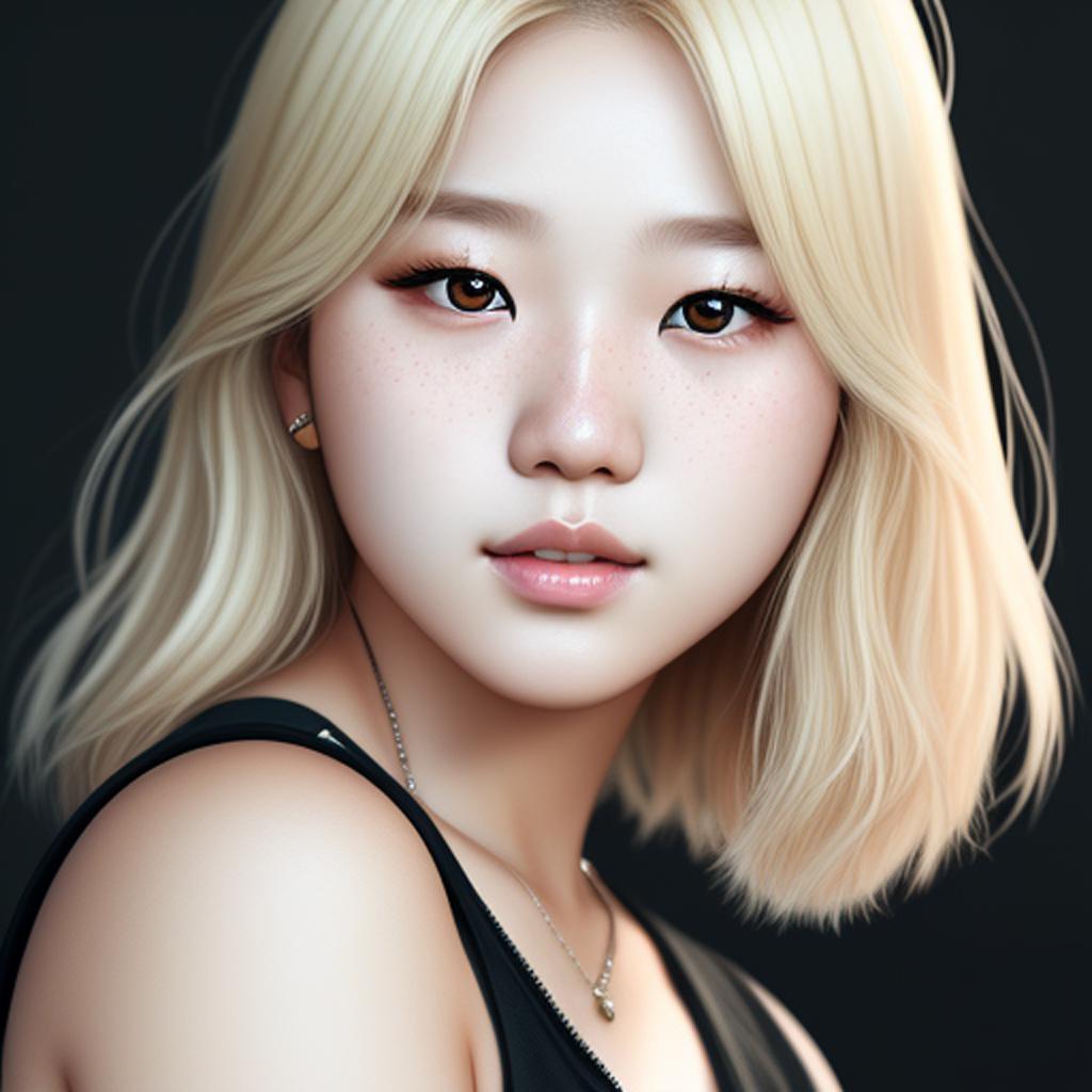 A Australian-Korean girl with by @ai_generated