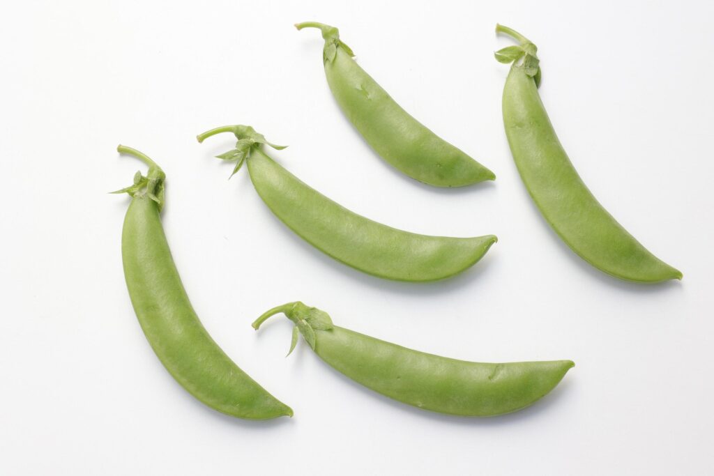 Pea on white background Stock Free