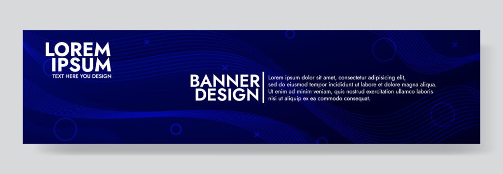 Abstract Blue Fluid Wave Banner Template Free Vector