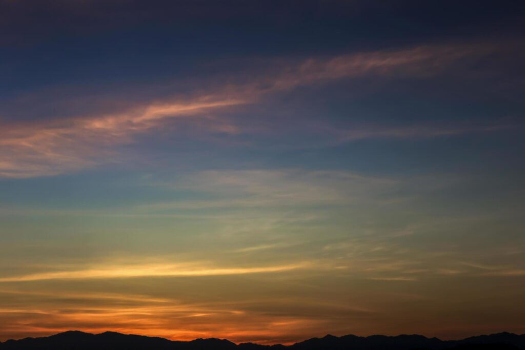 Beautiful sky at sunrise Natural background Stock Free