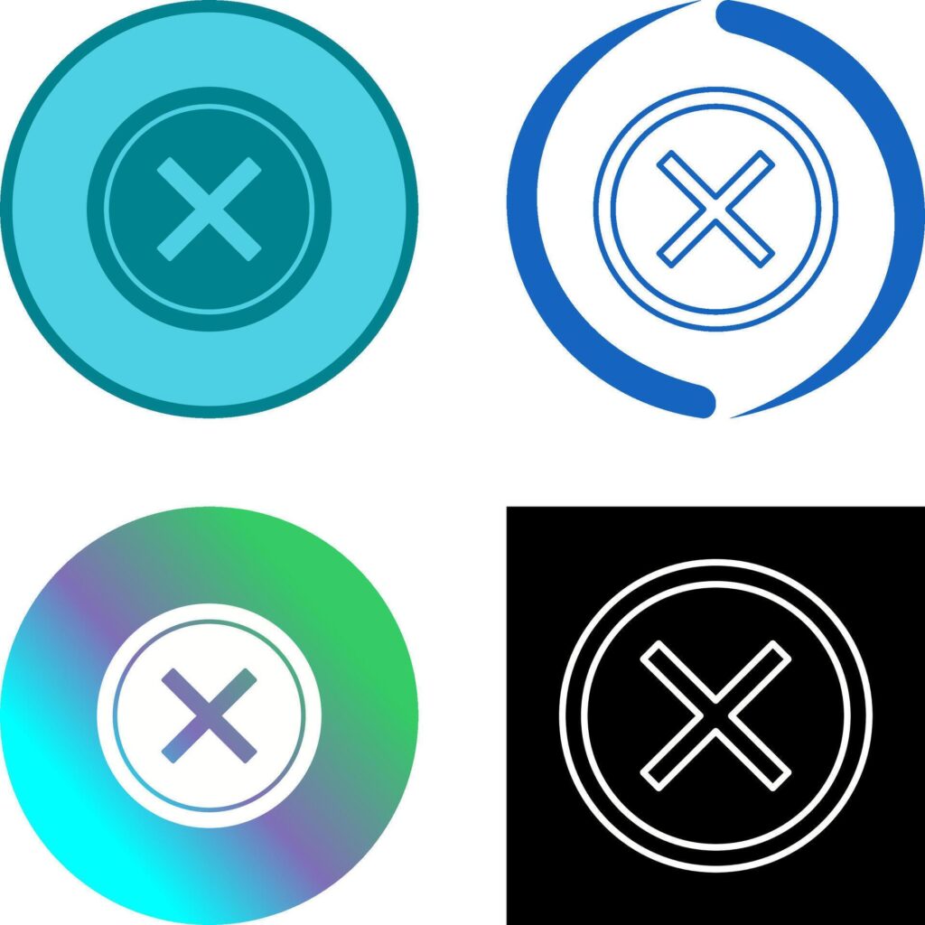 Do Not Cross Icon Design Stock Free