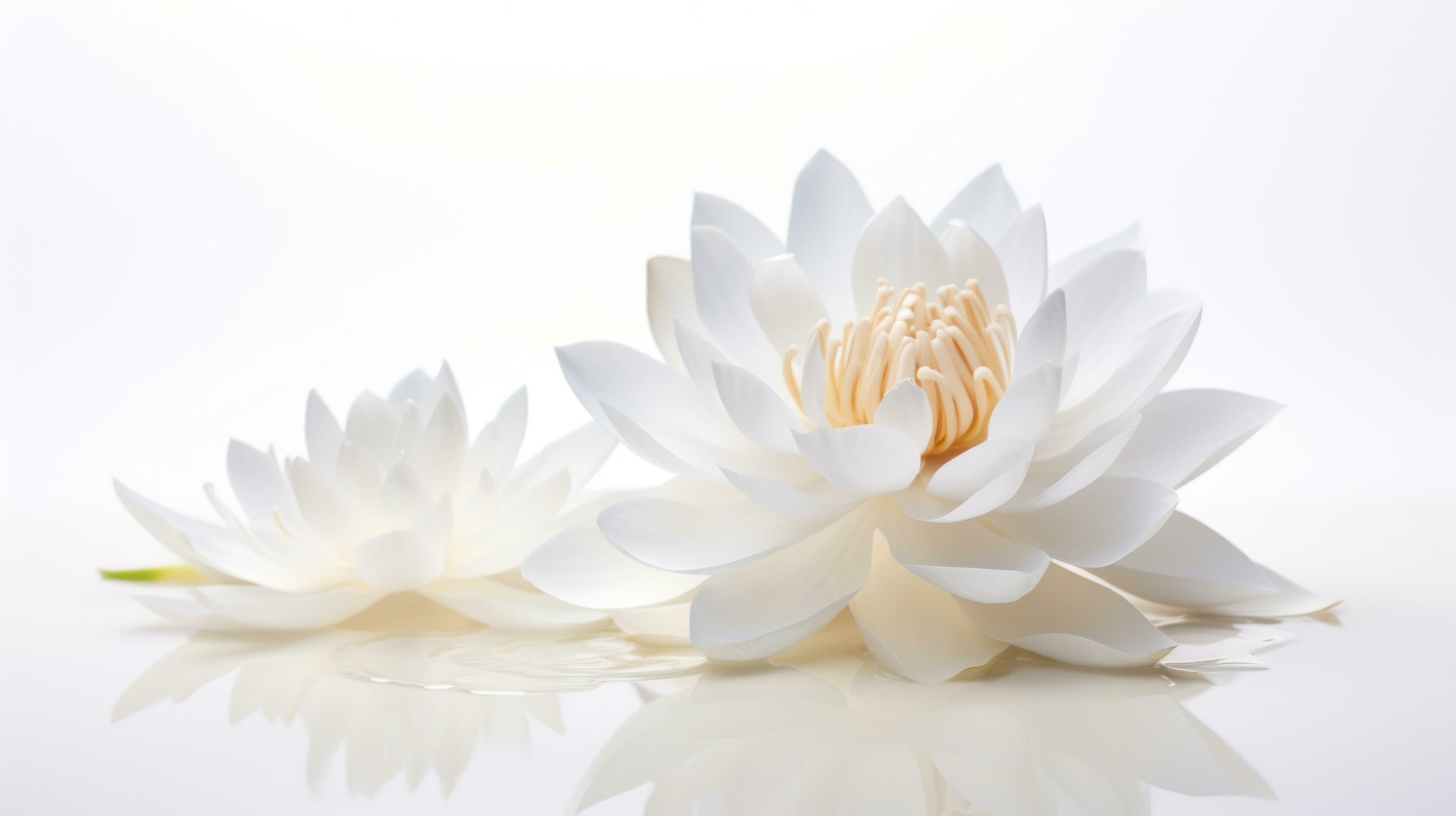 White lotus flower Stock Free