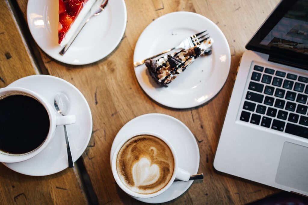 Cup of coffee in coffee shop Stock Free