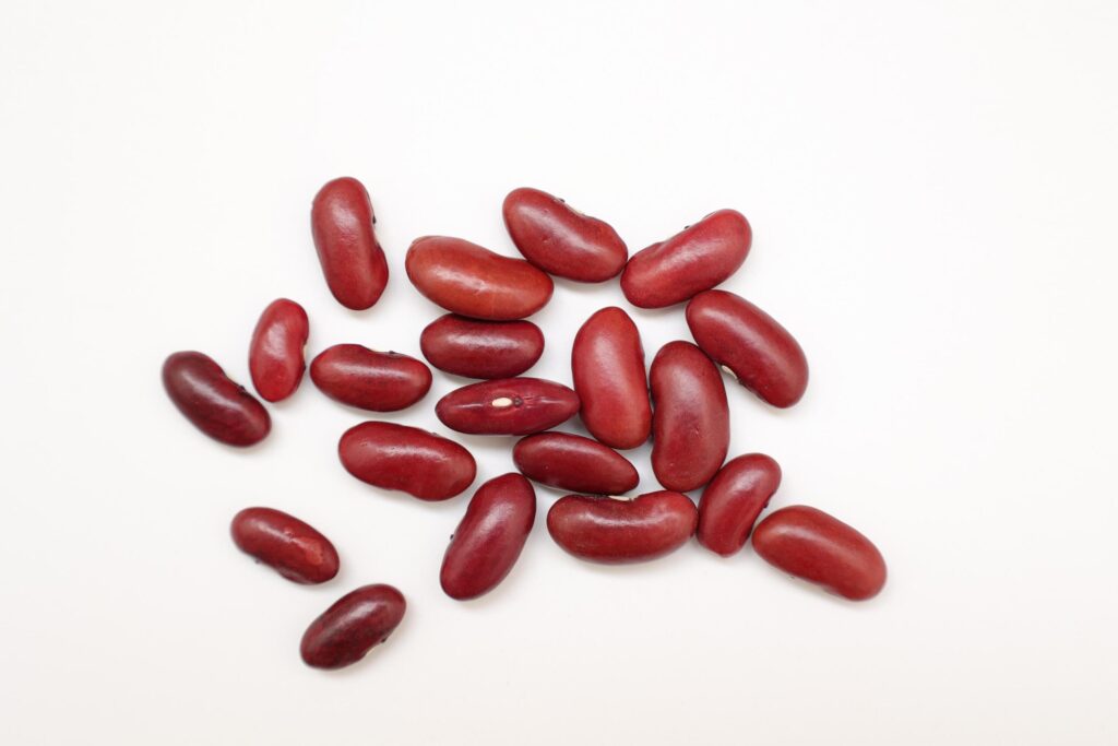 Red beans isolated on white background Stock Free