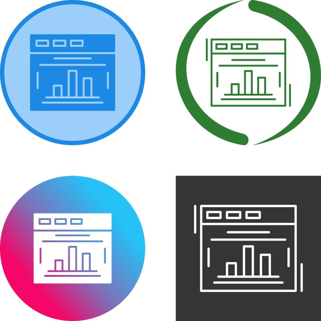 Statistics Icon Design Stock Free