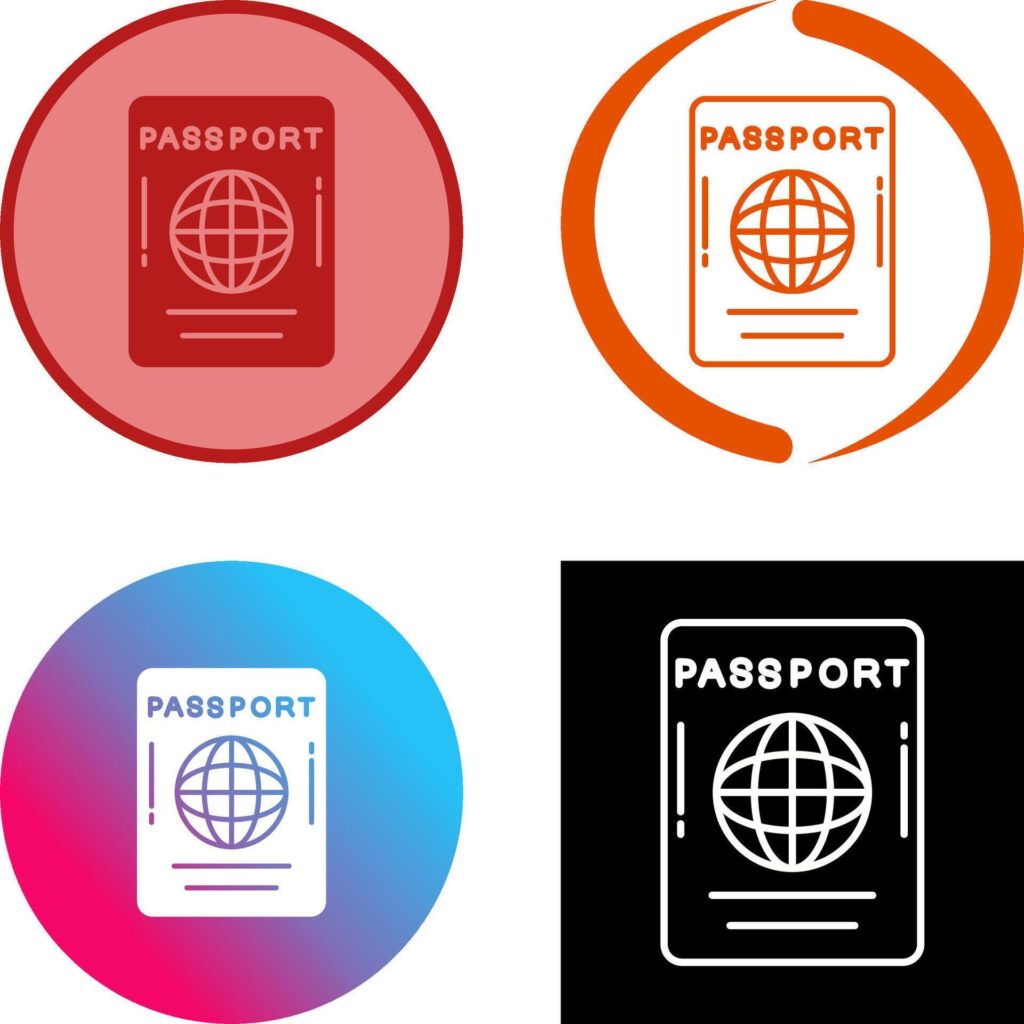 Passport Icon Design Stock Free