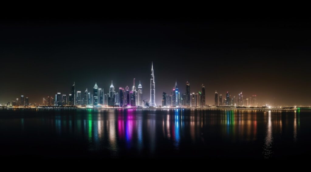 Dubai background. Illustration Stock Free