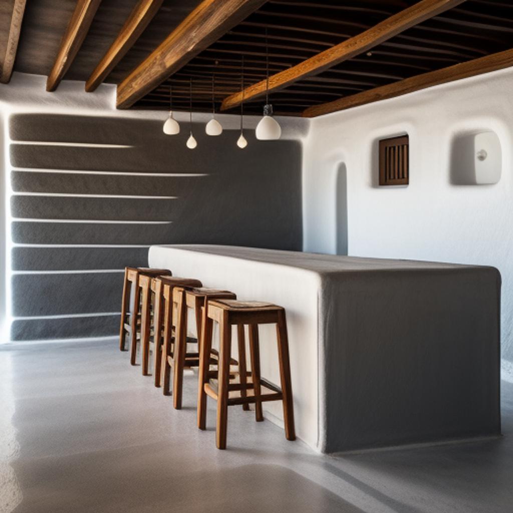 Bar restaurant either minimal by @ai_generated