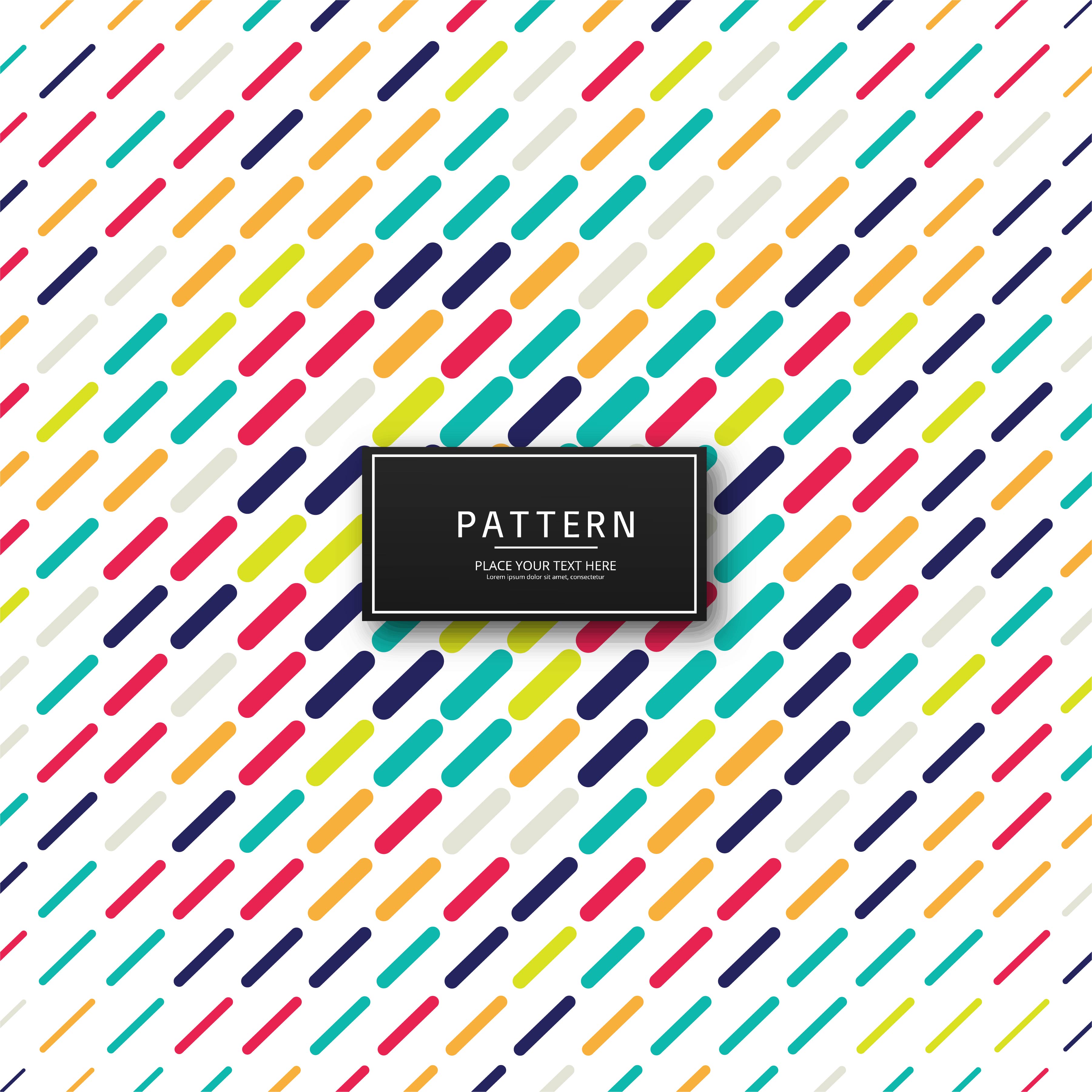 Modern colorful pattern background illustration vector Free Vector