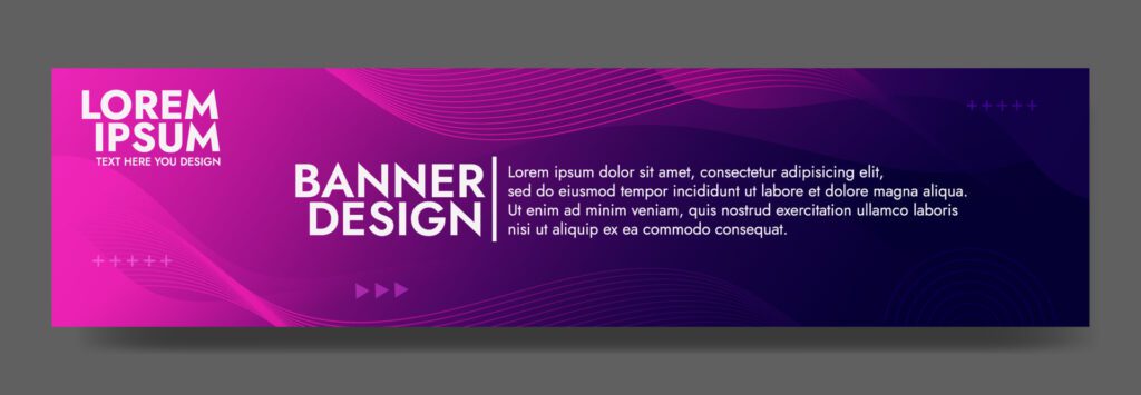 Abstract Violet Fluid Wave Banner Template Free Vector