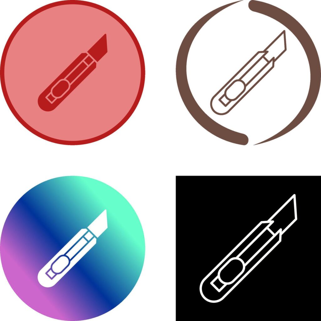 Stationery Knife Icon Design Stock Free