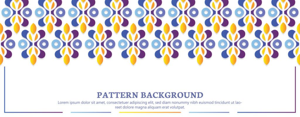 colorful ornament pattern design background Free Vector and Free SVG