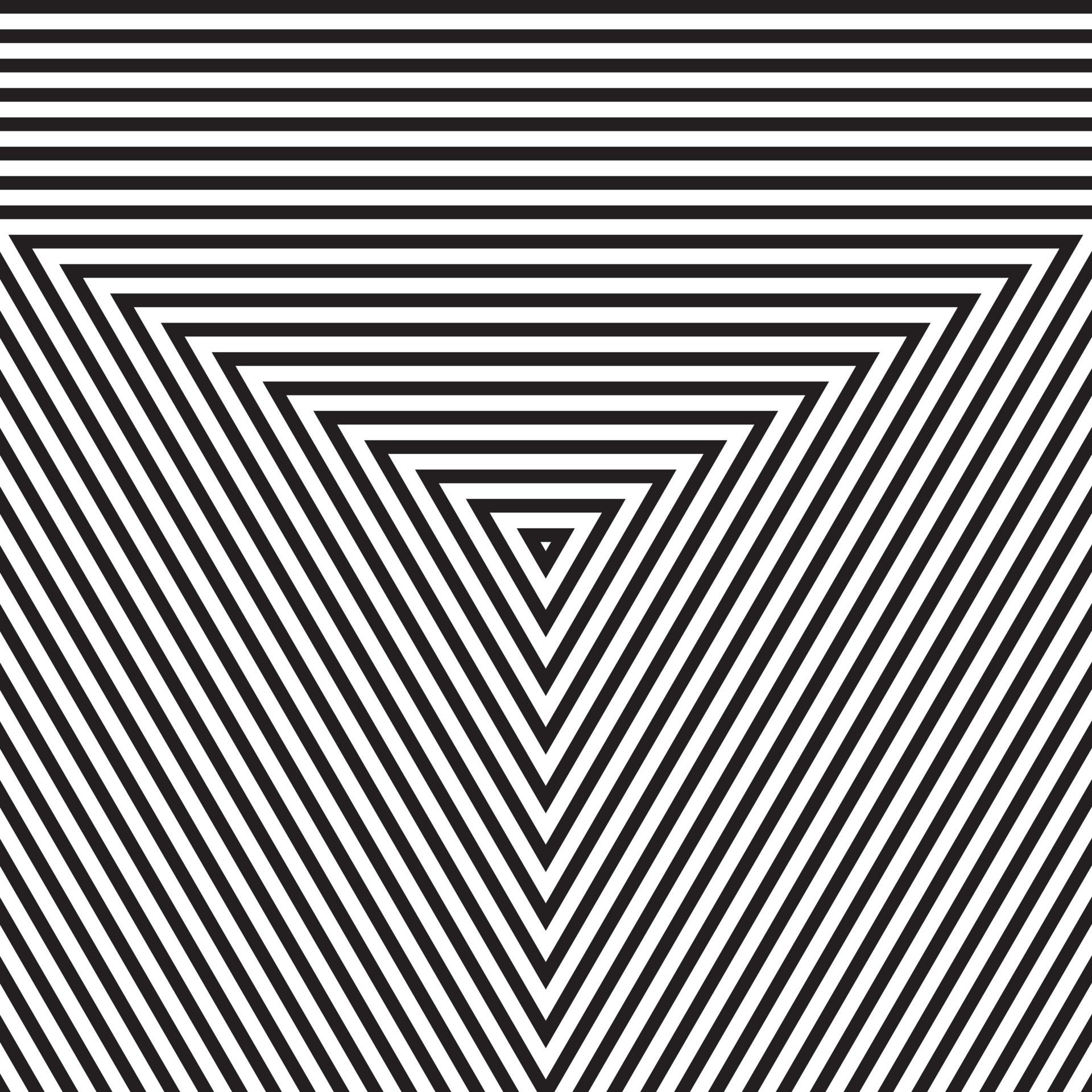 Triangle geometric pattern. Abstract line texture. Vector Pyramid Free Vector