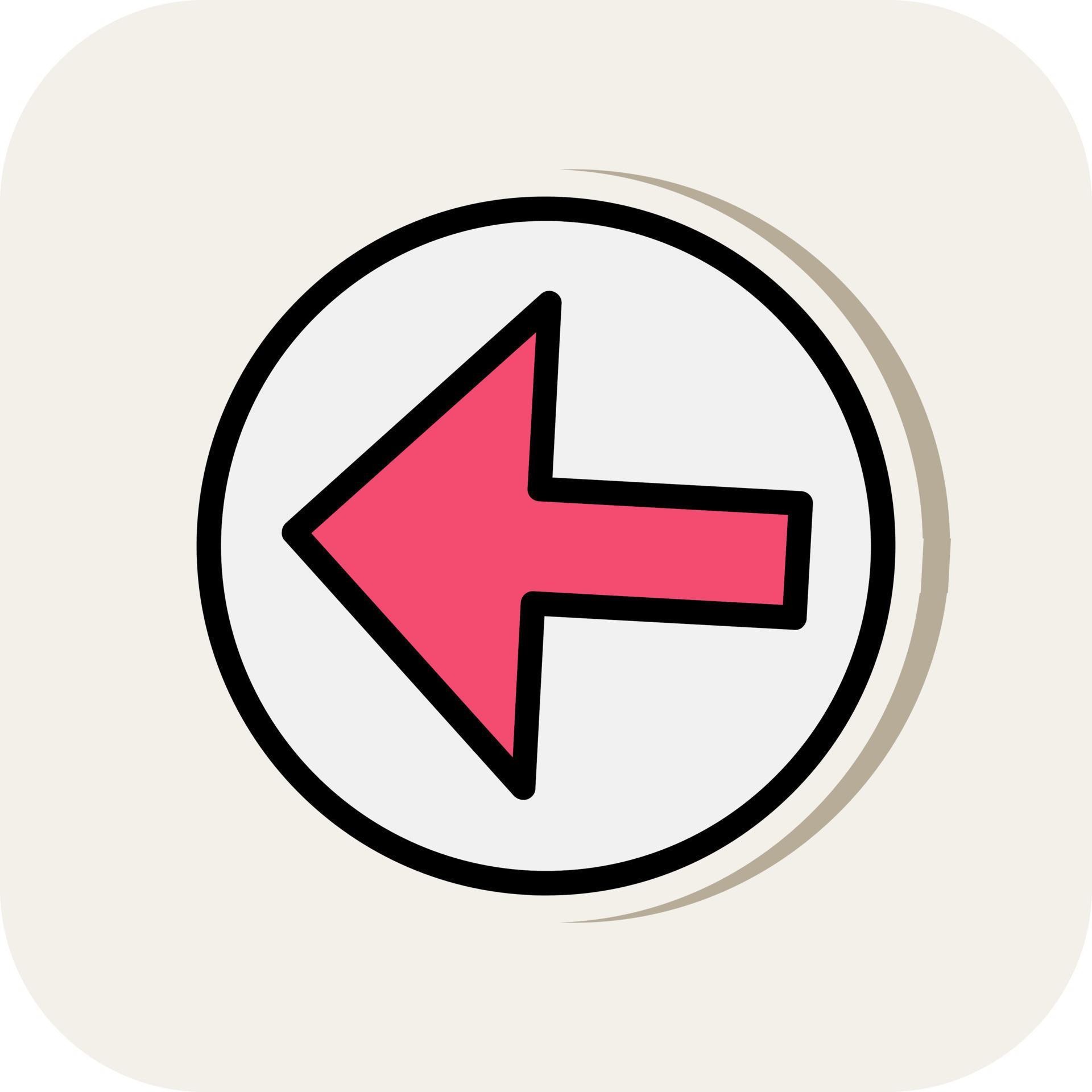 Arrow Alt Circle Left Vector Icon Design Stock Free