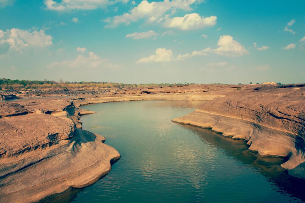 View stone natural in thailand with vintage filter. Stock Free