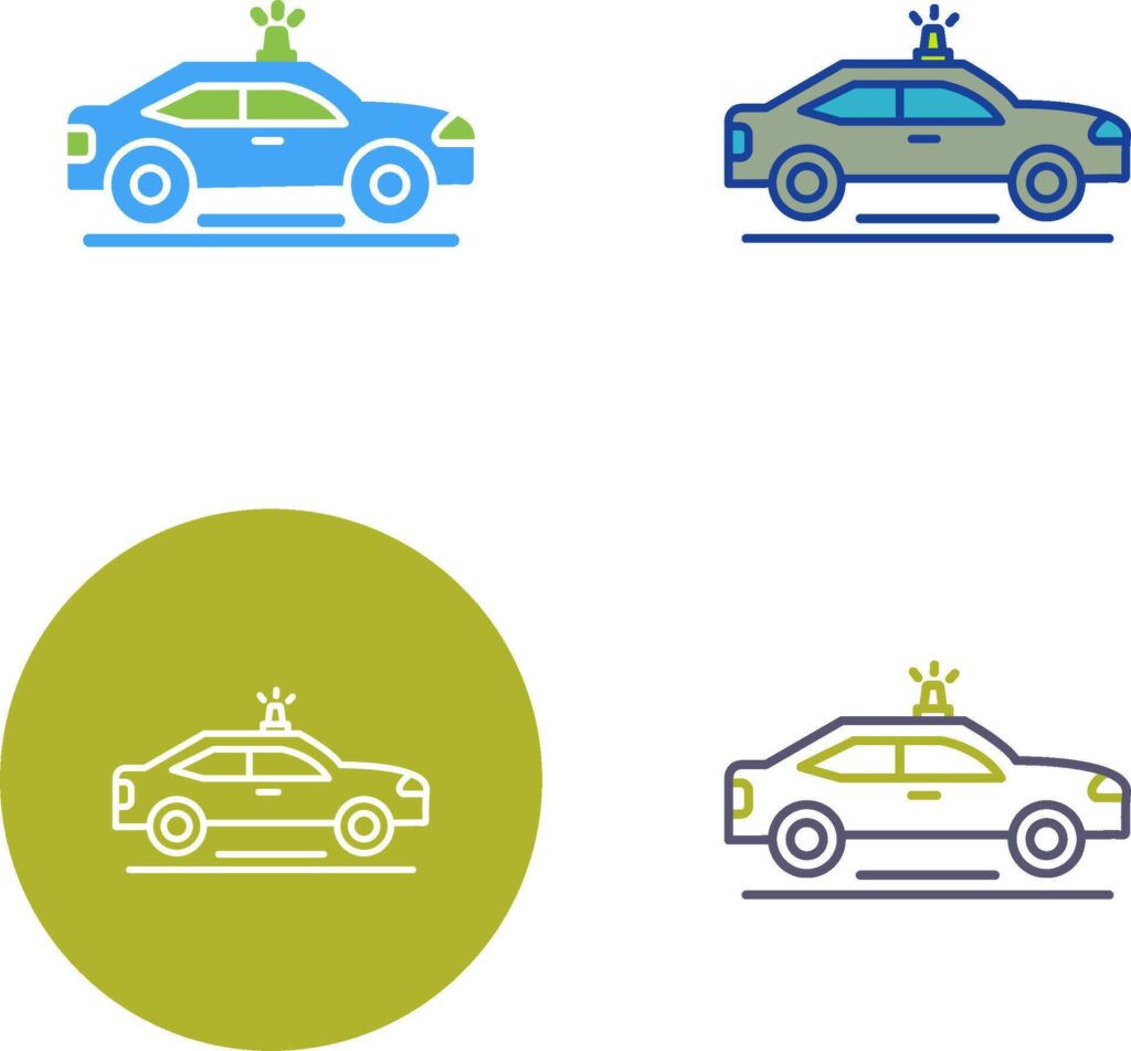 Police Car Icon Design Stock Free