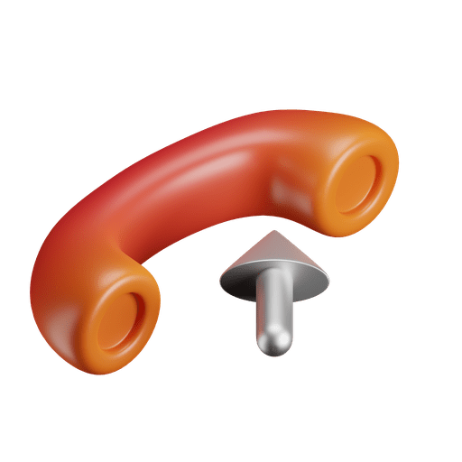 Incoming, phone, call 3D illustration