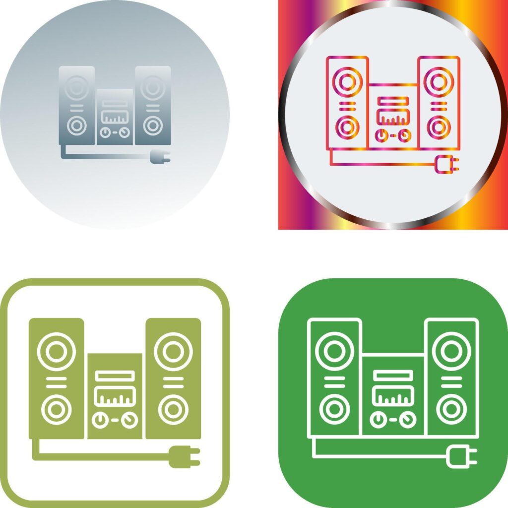 Stereo Icon Design Stock Free