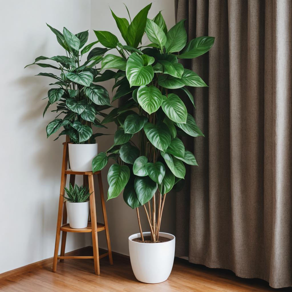 Tall straight houseplant by by @ai_generated