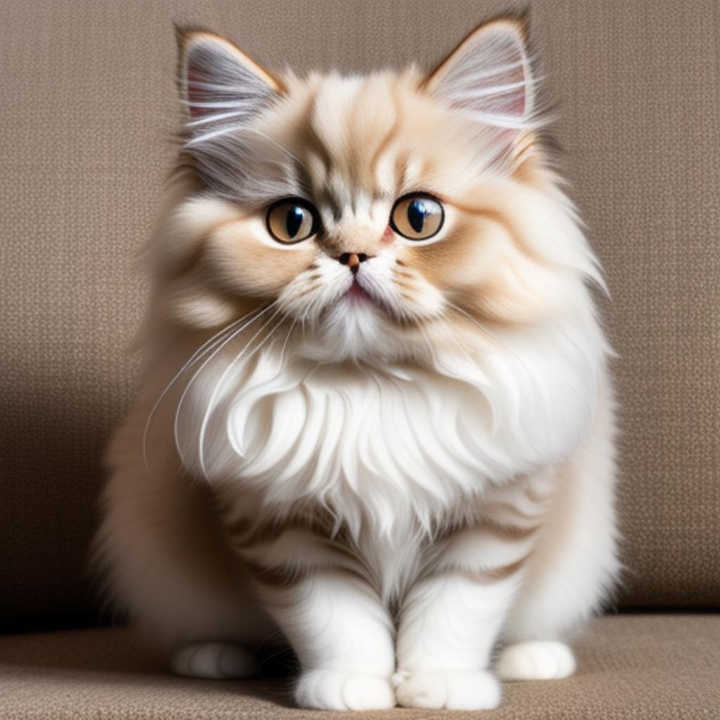 Cute Persian cat by by @ai_generated