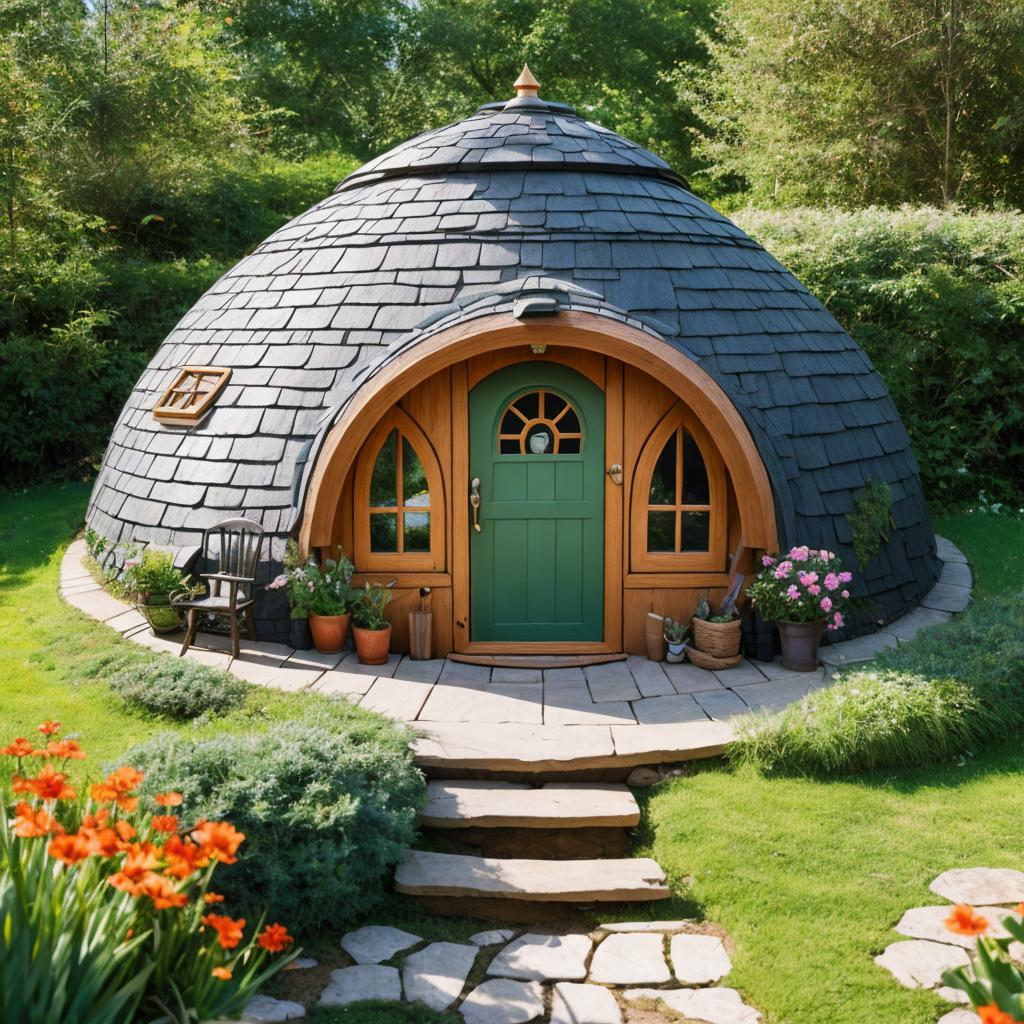 A small hobbit home by @ai_generated